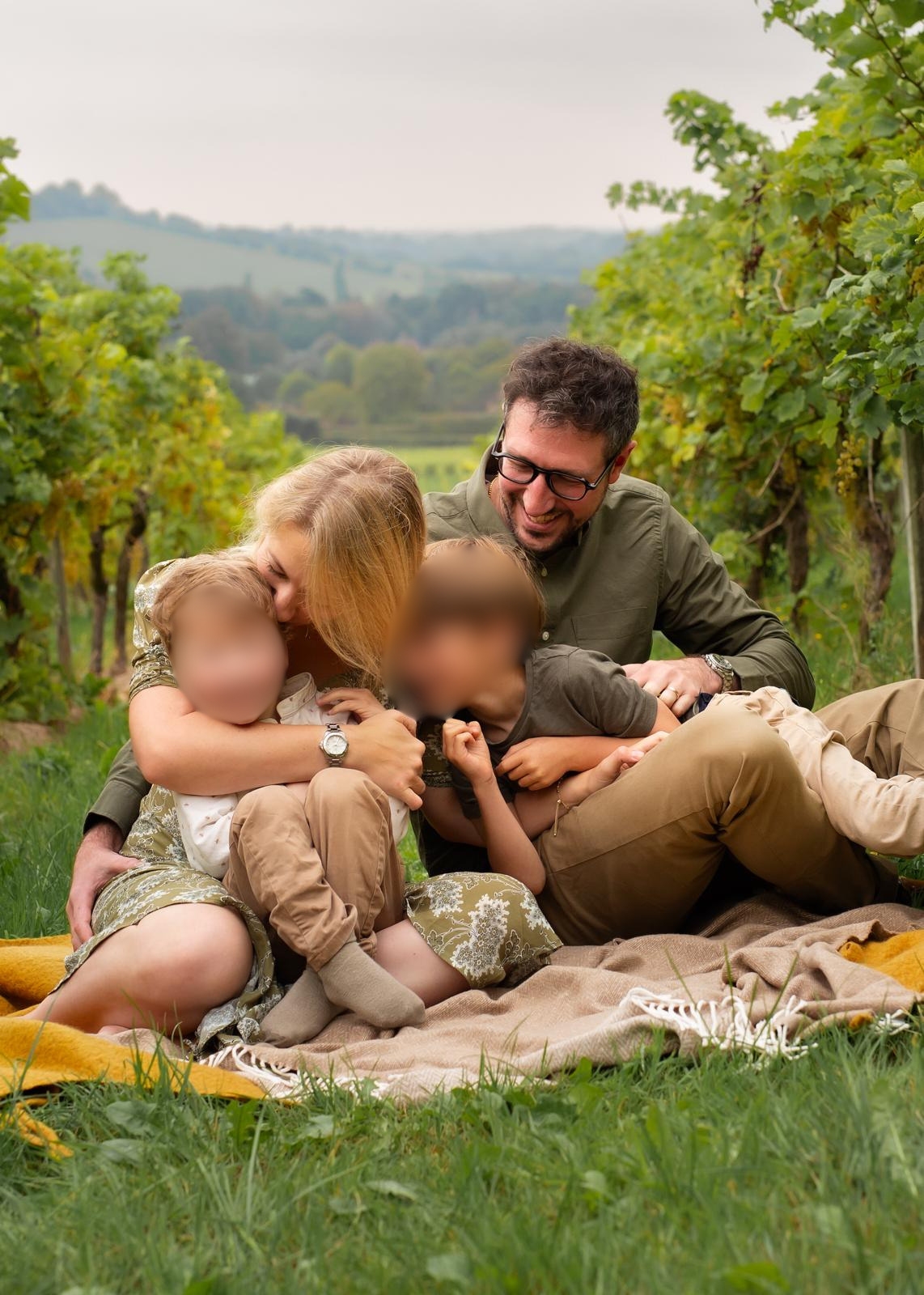 Hattie with her family